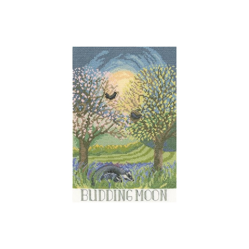 Bothy Threads - Budding Moon Counted Cross Stitch Kit