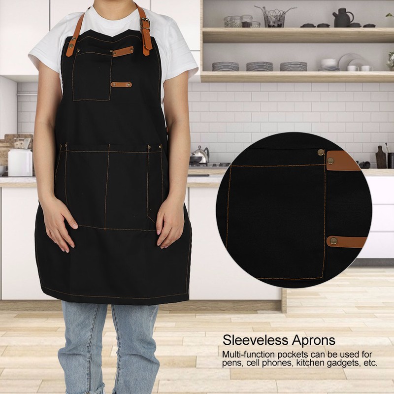 Fashion Sleeveless Apron Adjust Kitchen Waterproof Anti oil For Cooking