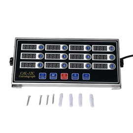 lawatto Channel 12 Stainless Steel Business Timer Home Kitchen Timer Loud Alarm Burger Cooking Reminder Timer