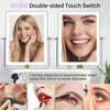 FASCINATE 5000mAh Rechargeable Wall Mounted Makeup Mirror with Lights, 8.7
