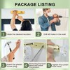 Crystal Metal Curtain Holdbacks 2pcs, Decoration Curtain Tie Back Hooks