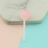 60Pcs Lollipop Resin Charms Transparent Lollipop Charms Candy Slime Beads