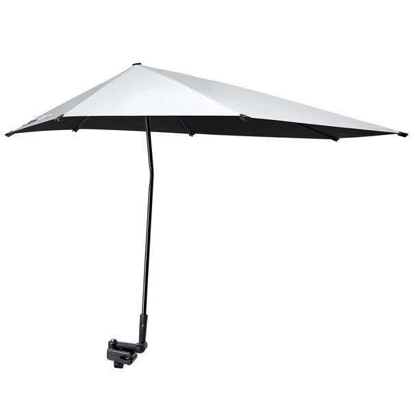 G4Free SPF 50+ Parapluie de Plage Réglable XL 47" x 45" avec Pince Universelle pour Chaise Golf Cart Buggy Bleacher Patio