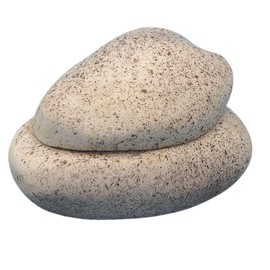 HIDE A KEY Fake Zen Rock - Realistic Garden & Indoor Decoration, Waterproof Key Hider, Lightweight Durable Resin Stacking Stone for Outdoor Spare Keys (Natural Design)