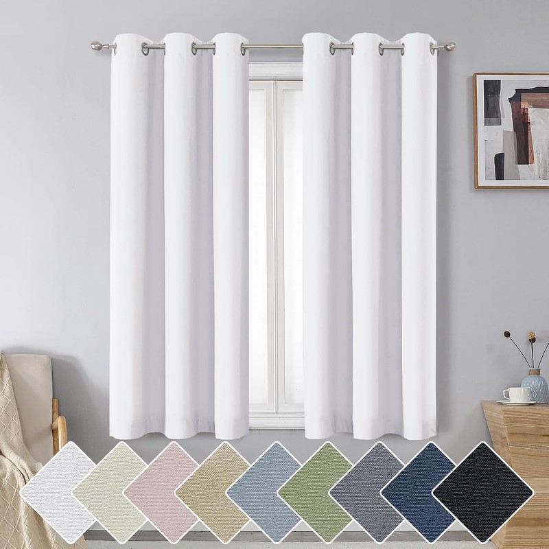 Aiyufeng Nika - Cortinas 100 opacas de 45 pulgadas de