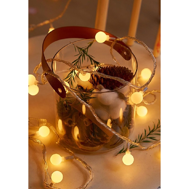 WFGGEH Globe String Lights, 10ft 20 LED USB Powered Globe