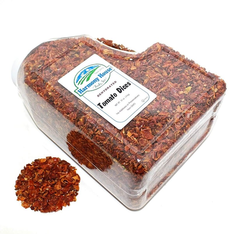 Harmony House Foods, Dehydrated Tomatoes (34 oz, Gallon Size Jug)