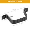 Mzcvriru Gutter Downspout Straps - 2x3, Black (2 Pack) with