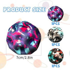 Jump Ball, Pack of 2 Moon Balls, Planet Bouncing Balls, Jumping Poles, Bouncing Balls, Super High Bouncing Balls, Space Bouncy Balls, Space Ball Moon Ball, Bouncing Ball Toy, Bouncy Ball Party Gift (3