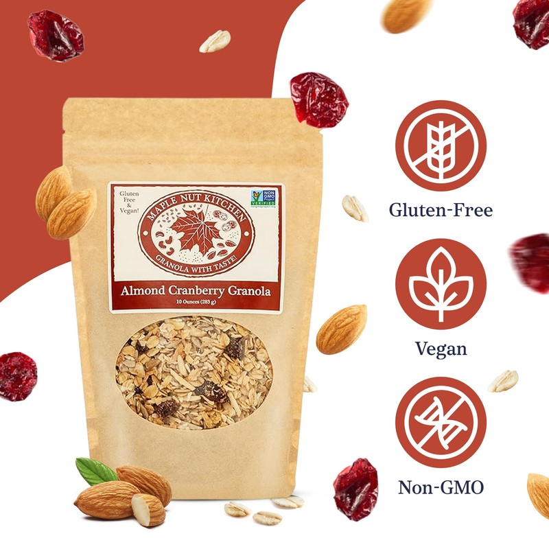 Maple Nut Kitchen Almond Cranberry Granola - Gluten-Free & Vegan