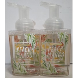 Trader Joe Peach Mango Scented Foaming Hand Soap 8fl oz 236ml (2 Bottles)
