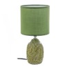 Ceramic Table Lamp with Shade Leaflet Green