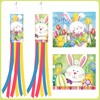 NOVWANG 2 Pcs Easter Windsock,40 Inch Bunny Easter Windsock Spring