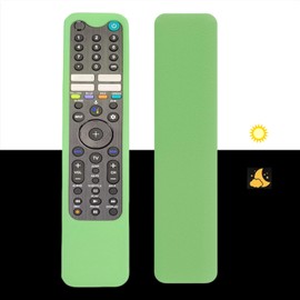 Glowing Anti-Slip Remote rase for Sony TV RMF-TX621U RMF-TX520U RMF-TX500T RMF-TX621E RMF-TX520E Remote Controller Shockproof Washable Skin-Friendly Anti-Lost Remote Cover with Loop(Green)