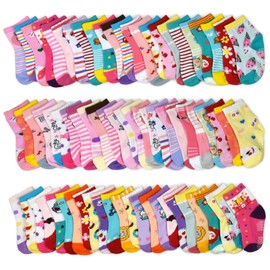 SkiBeaut 15 Pairs Non Slip Toddler Socks Wholesale for 3-5 years Infant Toddler Kids Children (Pattern at Random)