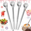 Benaton 4 Pieces Stainless Steel Teaspoons Cat Paw Coffee Spoons