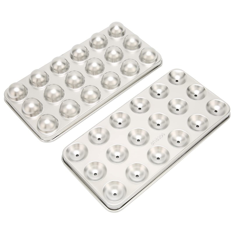 Ice Cube Tray, 304 Stainless Steel Round Ice Cube Tray,