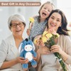SuzziPals Heatable and Coolable Donkey Stuffed Animals, Microwavable Stuffed Animal
