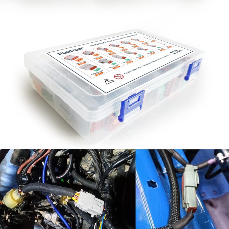 152PCS DT Deutsch Connector Kit, 2 3 4 6 8