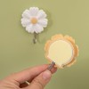 Cabilock 4pcs Daisy Sticky Hook daisy coat bags wall hanger