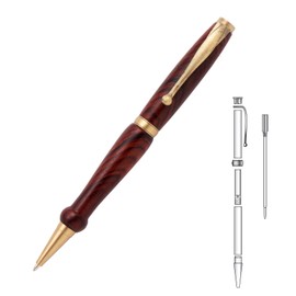 Penn State Industries PKCFPENAB Premium Comfort Twist Ballpoint Pen Kit Woodturning Project (10, Antique Brass)
