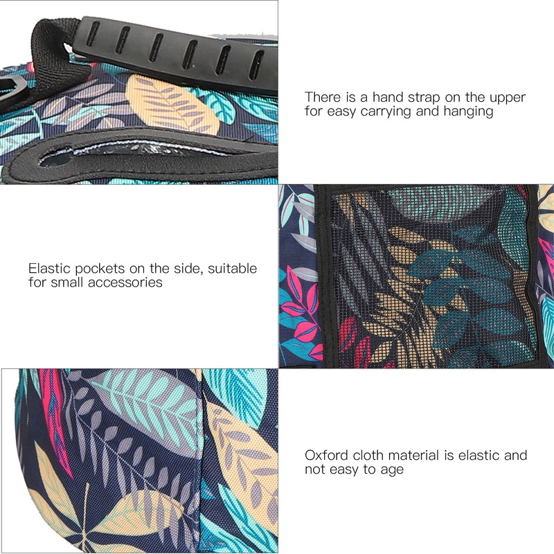 2Pcs Storage Bag 600D Oxford Cloth Printing MultiPocket Hand Strap
