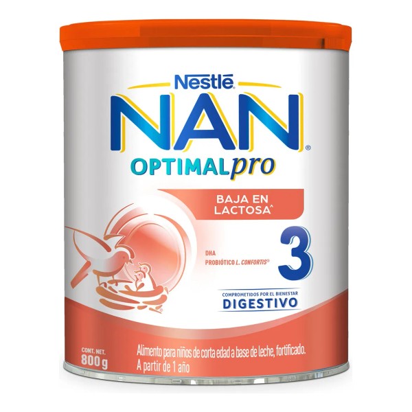 Leche de fórmula en polvo Nestlé Nan Optimal Pro 3