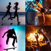 4pcs Luminous Arm Bands USB Reflective Band Bracelets for Outdoor