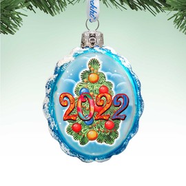 2023 Dated Mercury Glass Ornament by G. DeBrekht | Christmas Décor - 773017-D23