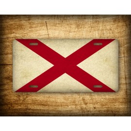 SignsAndTagsOnline Americana Alabama State Flag License Plate Vintage Replica Antique Auto Tag AL.