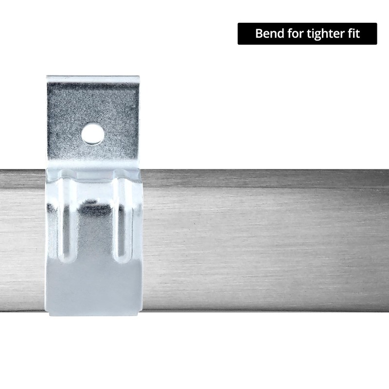 QWORK Heavy Duty Box Rail Hanger Bracket for Barn Doors