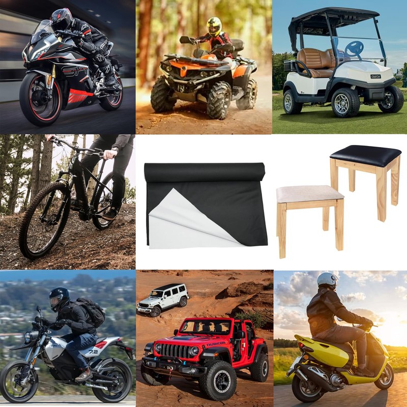 Matte Motorcycle Seat Cover, DIY Universal Elastic Cushion Pad Replace