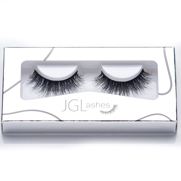 Pestañas modelo GLAM, Faux Mink efecto 3D, reutilizables hasta 25