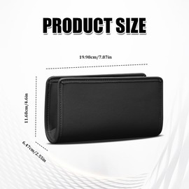 Lyxheth Car Trash Can, Car Garbage Can, Waterproof Litter Auto Trash Can for Travelling, Auto Interior Accessories Foldable Hanging Mini Cars Storage Bag Container Universal Fit Most Cars (Black)