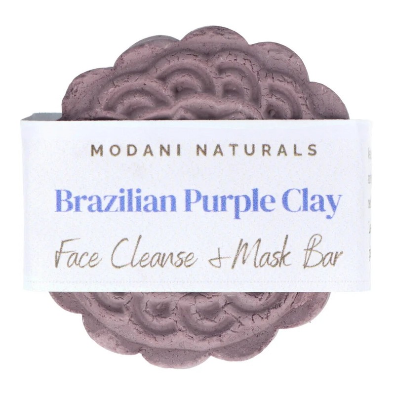 Modani Naturals Cleanse & Mask Bar - Brazilian Purple Clay