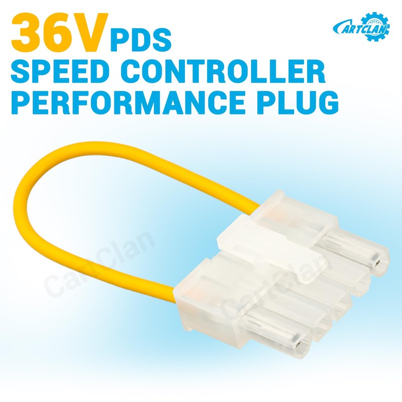 Golf Cart PDS Speed Controller Performance Plug, Yellow Plug