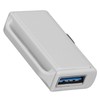 USB Flash Portable White Plastic Push Pull Flash Disk for