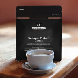 Protein Works Protein Works - Collagen Protein Coffee, Bovine Collagen Powder, Premium Hydrolysed Collagen, Caramel Latte, 475g, 19 Servings