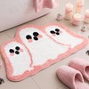 Drydiet Coquette Pink Ghost Bath Mat 16" x 24" Halloween