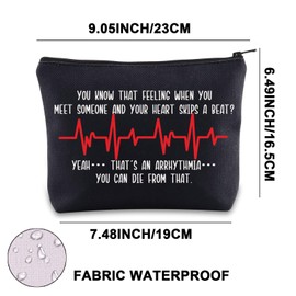 CVICU Makeup Bag for Heart Nurse Cardiologist Gift for Nurse Cardiology Nurse Zipper, You Know That Uk