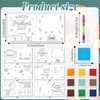 Thiccywoov 24 Packs Father's Day Craft Kits Father’s Day Handprint