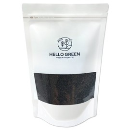 (Hello Green) Hello Green Roasted Black Sesame Black Sesame 300g (pack) Black Sesame 100% Low Temperature Roasting / (헬로우 그린)헬로우그린 볶은 검은깨 검정깨 300g(팩) 흑임자 100% 저온로스팅