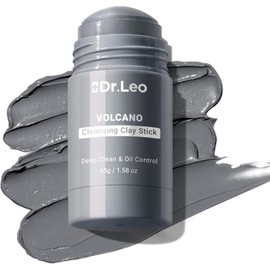 Mascarilla en Barra de Arcilla Volcánica con Caolín y Carbón, Limpieza Profunda de Poros, Control de Grasa, Elimina Puntos Negros con Ectoína y Aloe Vera, Apto para Piel Sensible, Diseño de Viaje 45g