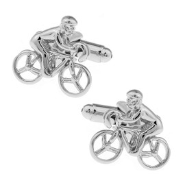 Charles William Luxury Silver Tour De France Cufflinks Cycling Sports Bike Cycle