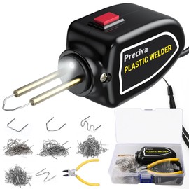 Plastic Welding Machine, Preciva 100 W Plastic Welding Machine, Car Bumper Repair Kit, Plastic Welding Machine with 200 Pieces in 4 Types of Welding Nail