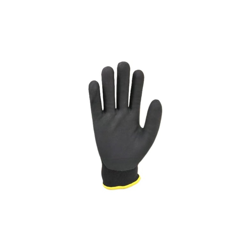 Carhartt Men's Thermal Knuckle Guard Nitrile Glove, Grey Black, Large