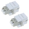 Lind Kitchen Snap-On LC UPC Duplex Fiber Optic Keystone Coupler