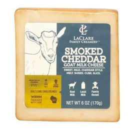 Laclare Farms Smoked Goat Cheddar Chunk, 6 oz, 4 Pack