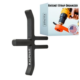 Ratchet Strap Winder Drill Bit Attachment | Heavy Duty Strap Roller & Organizer for Flatbed Trucks, Trailers & Garages | Power Drill Tie-Down Winder Tool for Cargo Storage