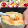 2 Pack Melon Baller Scoop,Stainless Steel Fruit Decoration Carving Knife,Melon
